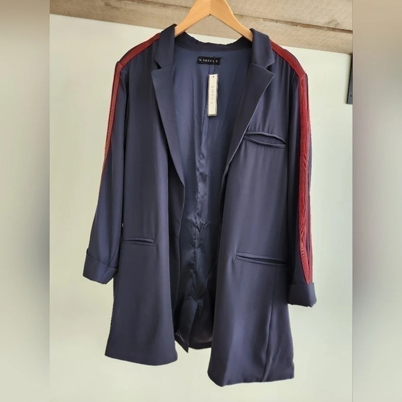NWT || SONCY || blazer, striping on sleeves, casual - Picture 1 of 7